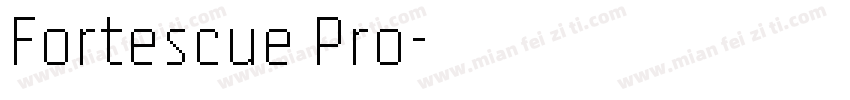 Fortescue Pro字体转换